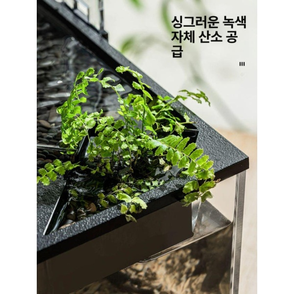 프리미엄 자동청소 금붕어 수조 대형 수중펌프포함 원형 물멍 인테리어 아크릴 무드등 소형 수중펌프포함 - 상세 이미지 3
