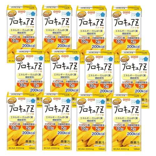 닛신 오일리오 프로큐어Z 바나나 맛 125mlX12개 (고칼로리 단백질 영양 플러스) 영양 보조 식품 영양 드링크 MCT