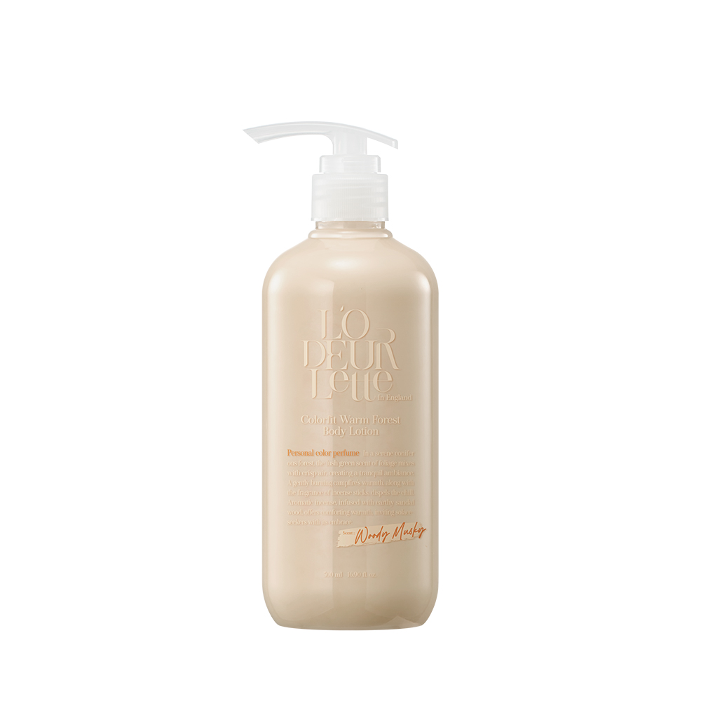 로더렛 컬러핏 퍼퓸 바디로션 웜 포레스트, 500ml, 1개 - 상품 이미지
