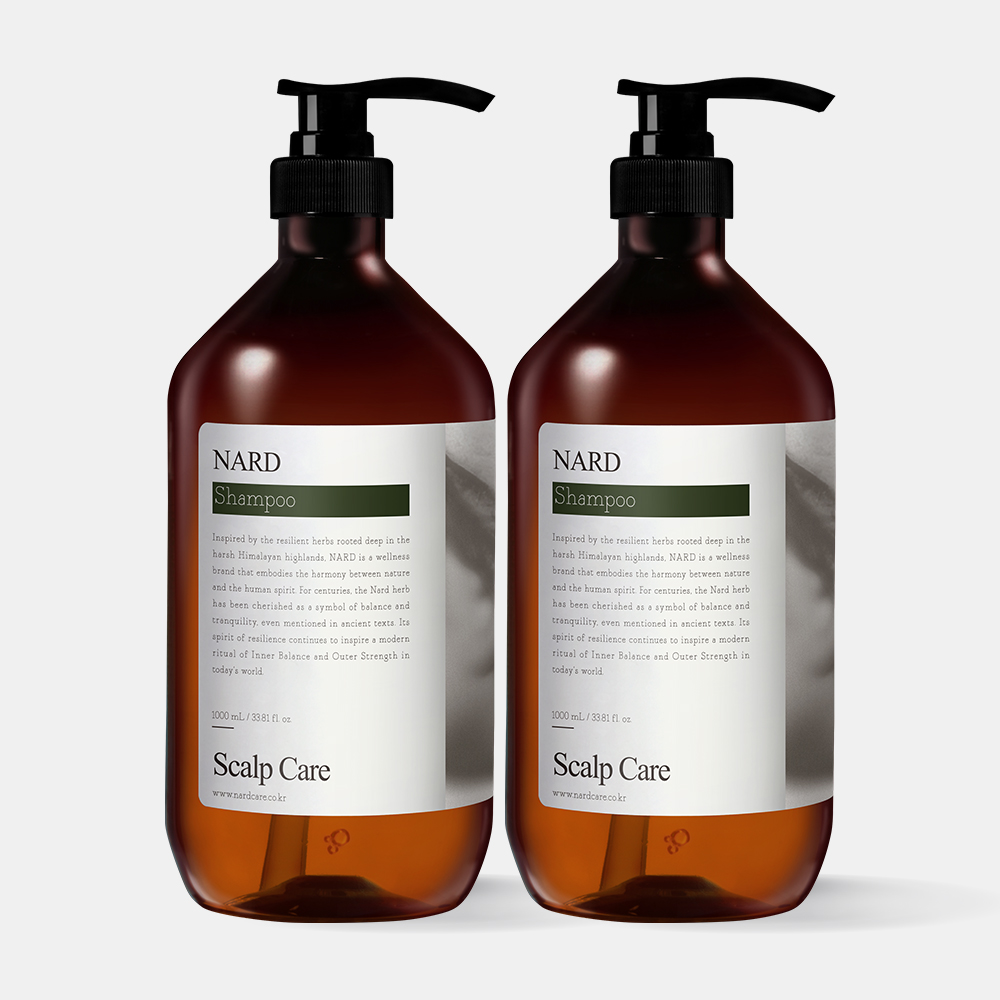 [2개] 나드 두피 비듬 딥클렌징 가려움 케어 샴푸 1000ml 제품 이미지