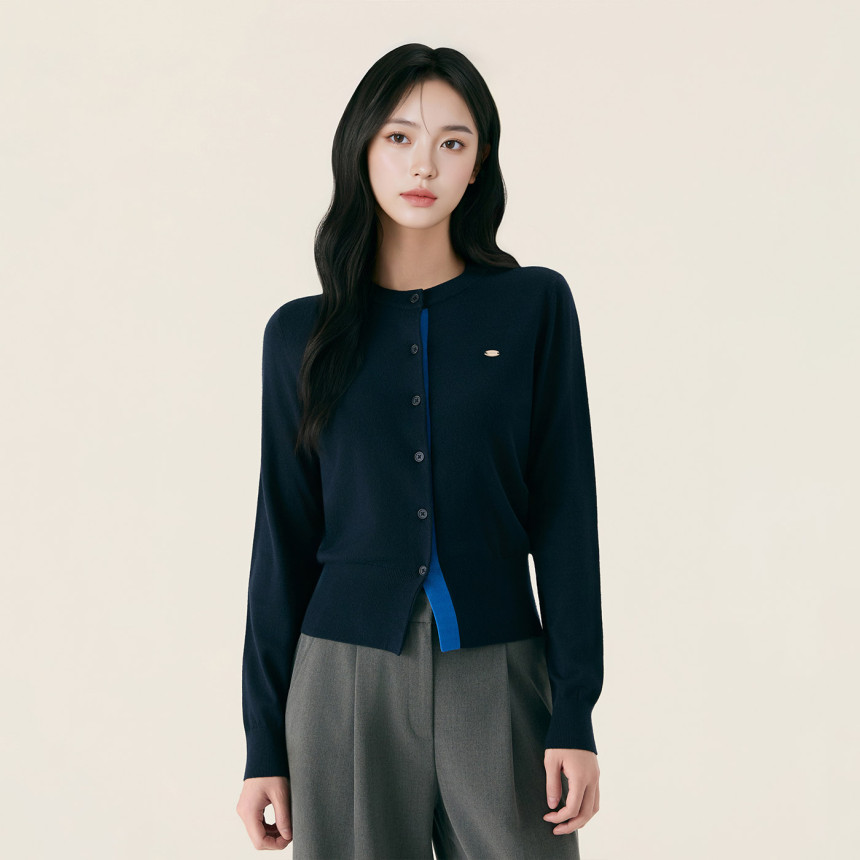 [네이버단독][N배송] 로엠 올데이가디건 라운드넥 긴팔 가디건 RMCKG23R99