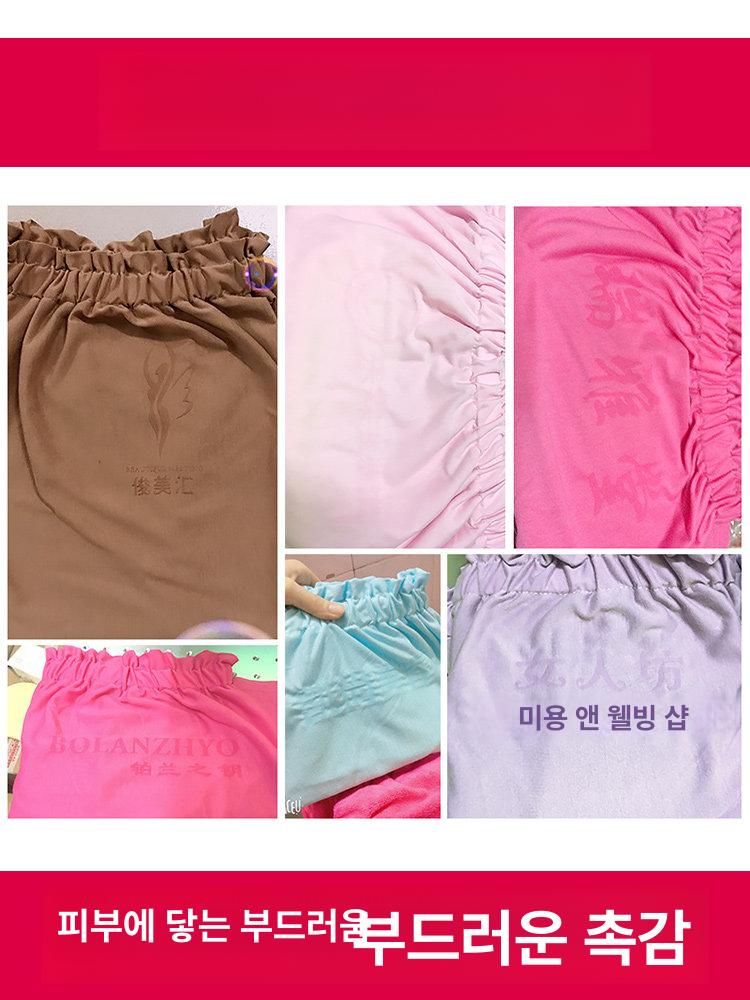 에스테틱 피부관리실 가운 피부샵 타올 극세사 스커트 흡수 타월 스타일 - 그레이 풀오버 스타일 - 상세 이미지 3