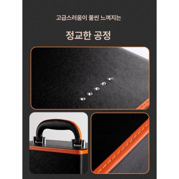 프리미엄 와인 캐리어 여행용 선물 포장 가방 캠핑용 보관 와인백 다이아몬드 장식 2병 세트 없음 다이아몬드 장식 1병 와인 세트 없음 - 상세 이미지 4