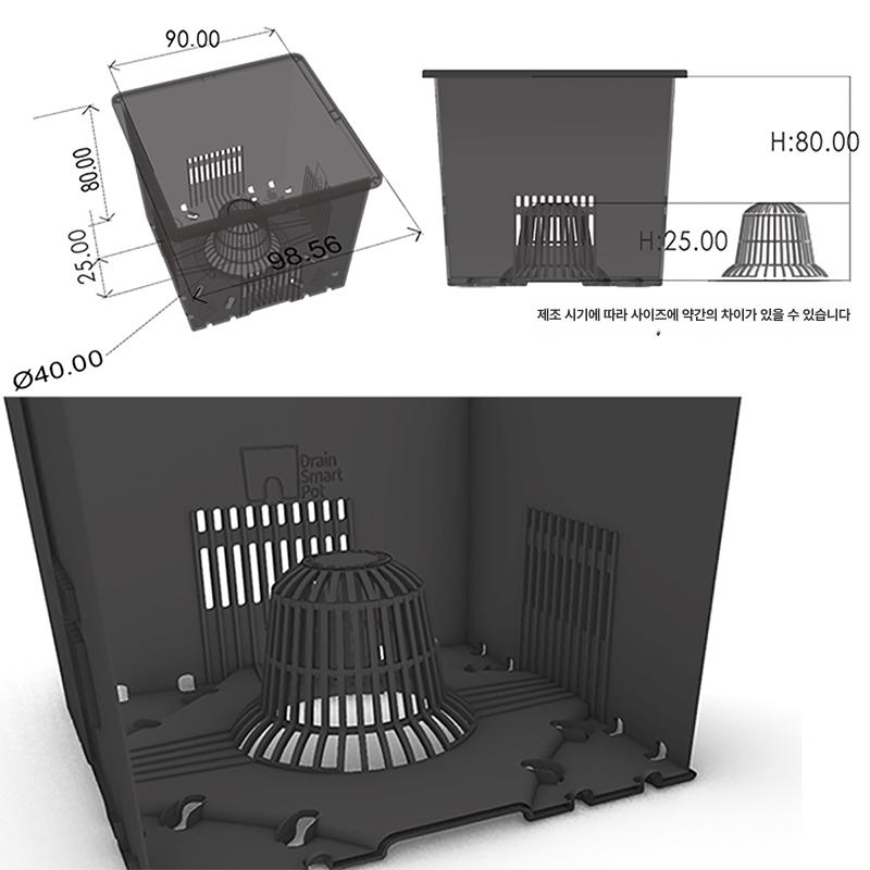 통기성 다육 식물용 베란다 선인장 재배용 다육이 아가베 S12 모닝 미스트 온실 화분 10개 플라스틱 트레이 없음 - 상세 이미지 5