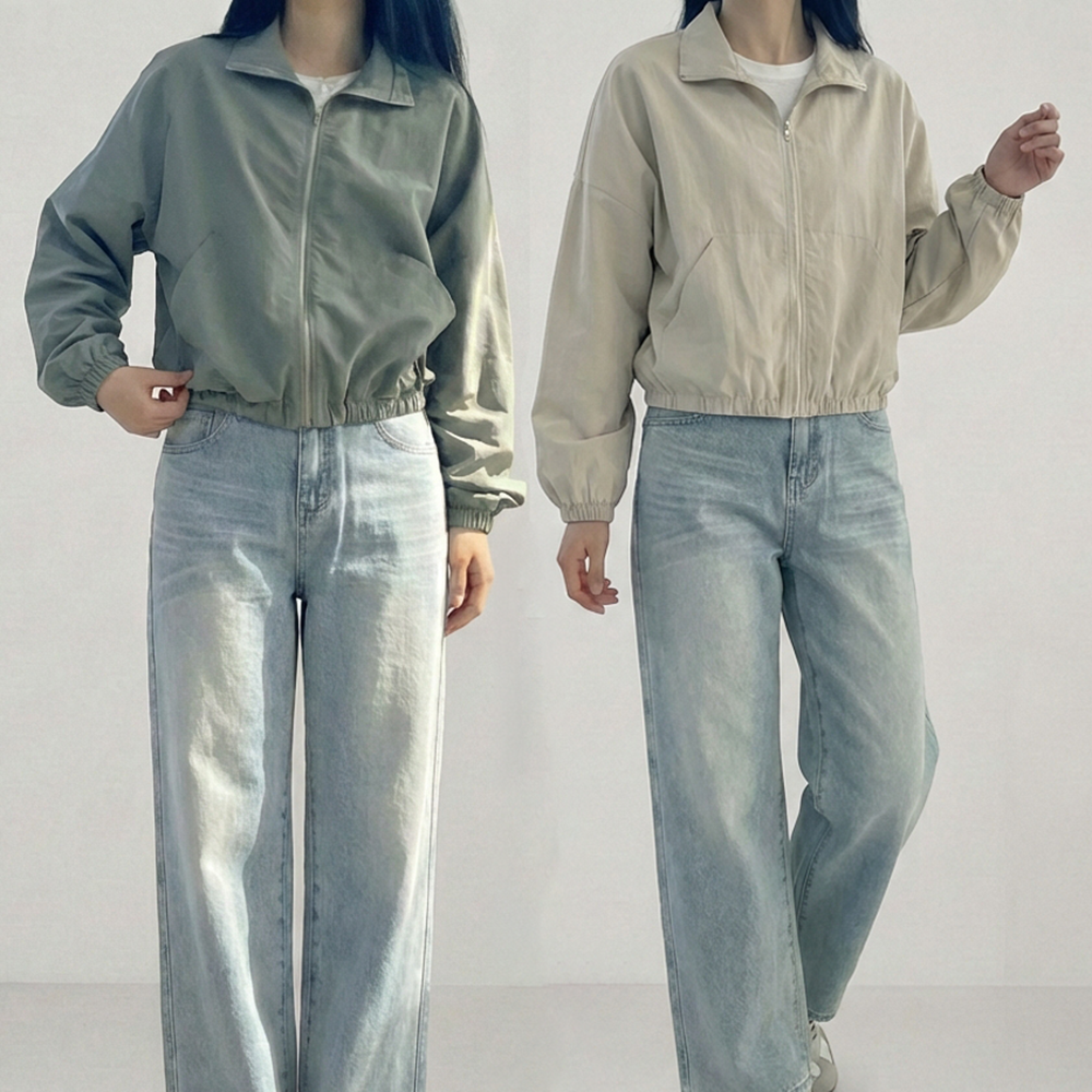 여성바람막이점퍼 간절기필수템 간절기아우터 윈드점퍼 - 상세 이미지 5