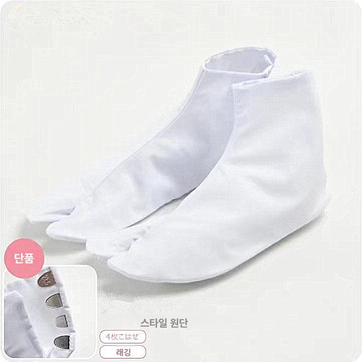 기모노 양말 일본 전통 덧신 버선 코스프레 하얀색 화이트 22cm - 상세 이미지 2