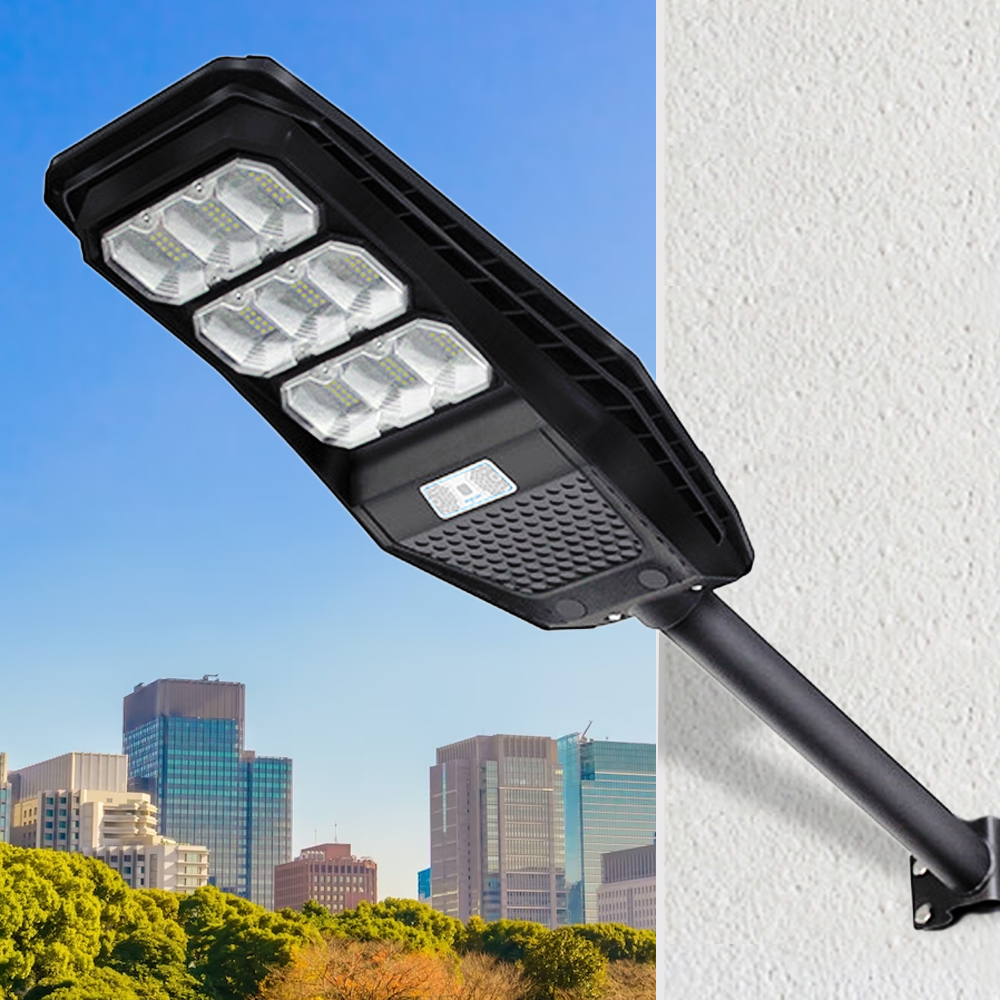 태양광 가로등 LED 센서등 조명등 태양열 벽등 외등 투광기 계단 보안등 블랙부착 200W - 상세 이미지 3