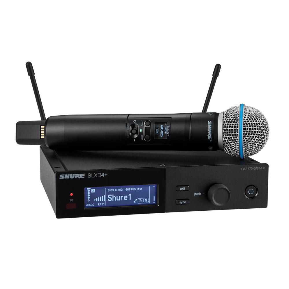 SHURE SLXD24+/BETA58 슈어 1채널 무선 핸드 마이크 세트 SLXD24+/B58 - 상세 이미지 2