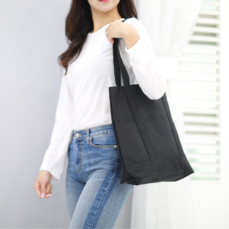 명품에코백 연예인에코백 일본 튼튼한 나일론 블랙 - 상세 이미지 5