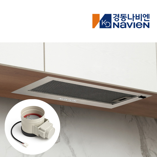 전국설치 600장 매립형 레인지 후드 역류방지 전동댐퍼형 RGM150-06HAD 실버 - 상품 이미지