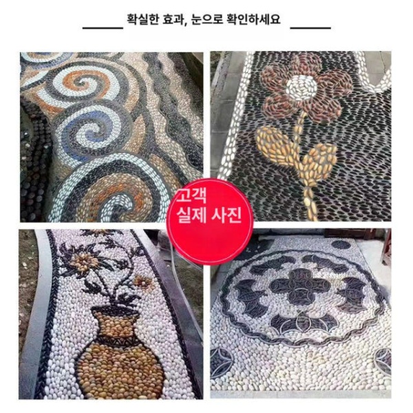 프리미엄 조경 엔지니어링 마당 분갈이 돌 스톤 블랙스톤 25.0kg 스탠다드 4 6cm 25.0kg 왁스 블랙스톤 결함있음 1 - 상세 이미지 5