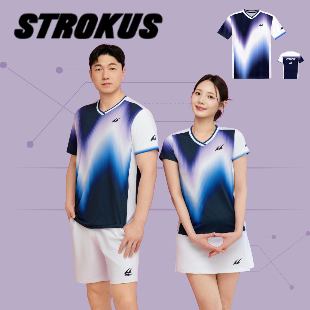 스트로커스 배드민턴의류 경기복 배드민턴복 게임 웨어 STRT-2609 - 상품 이미지
