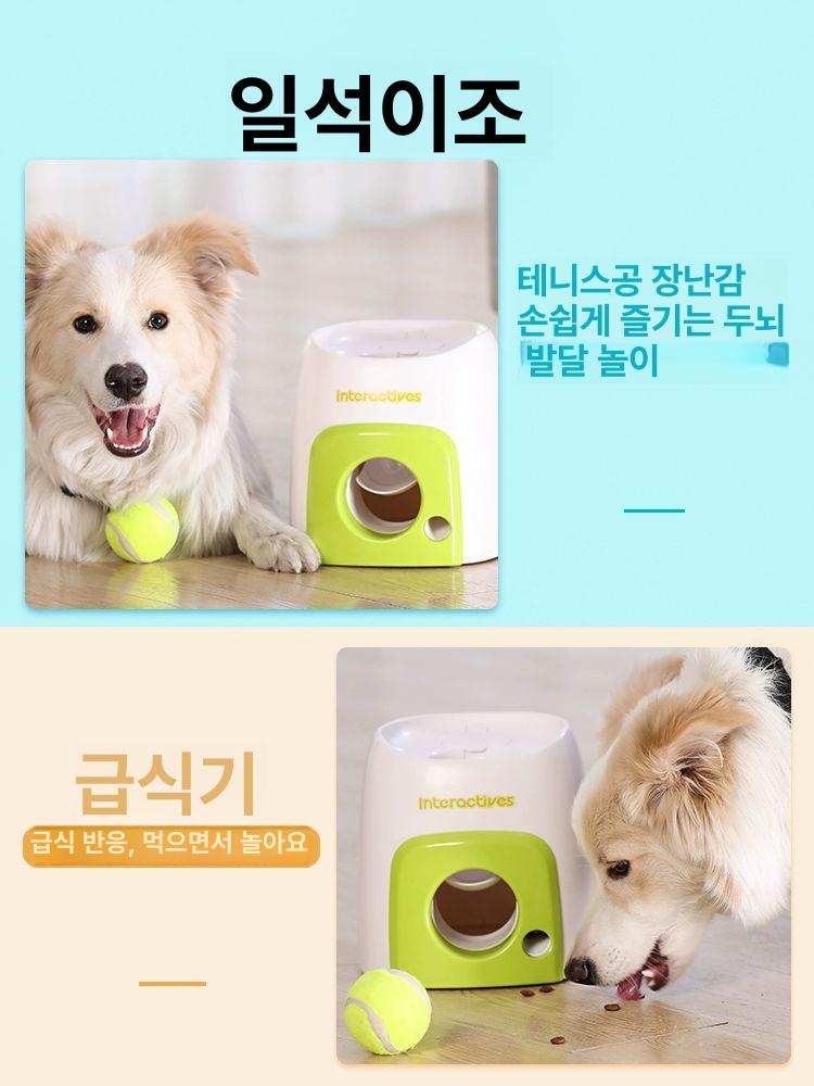 강아지 공던지기 기계 발사기 강아지공 자동 공발사기 인터랙티브 물기 - 상세 이미지 5