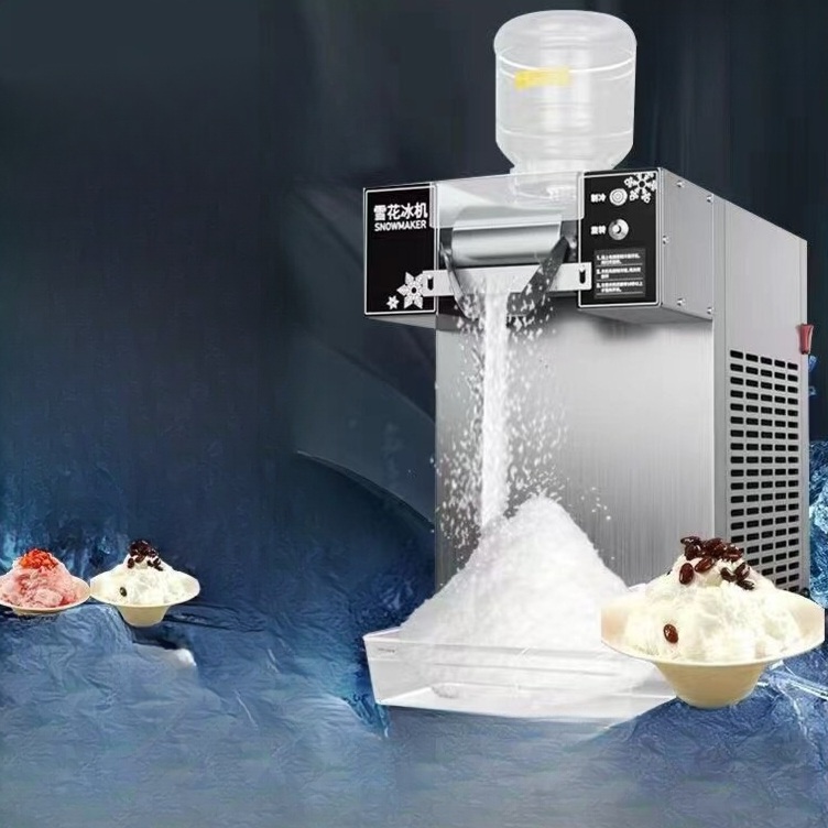 눈꽃빙수기 1200W 업소용 스테인리스 탁상형 자동 눈꽃얼음제빙기 강력 고성능 - 상세 이미지 3