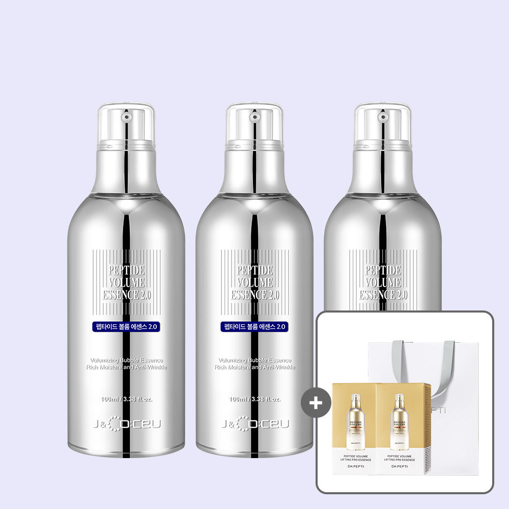 네이버 닥터펩티 펩타이드 볼륨 에센스 2.0 100ml x3개+파우치40매+쇼핑백