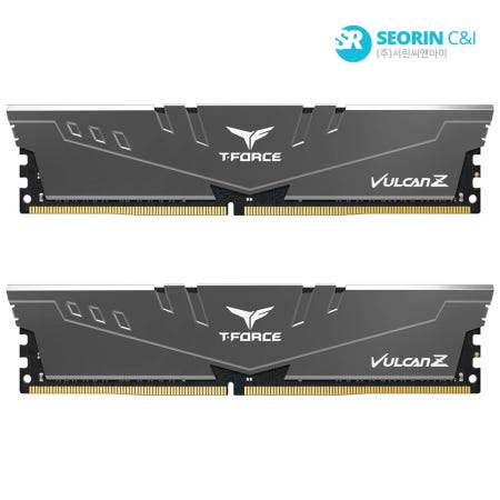 팀그룹 팀그룹 T-Force DDR4-3600 CL18 Vulcan Z Gray 패키지 서린 (16GB(8Gx2)) TeamGroup램 데스크탑 메모리