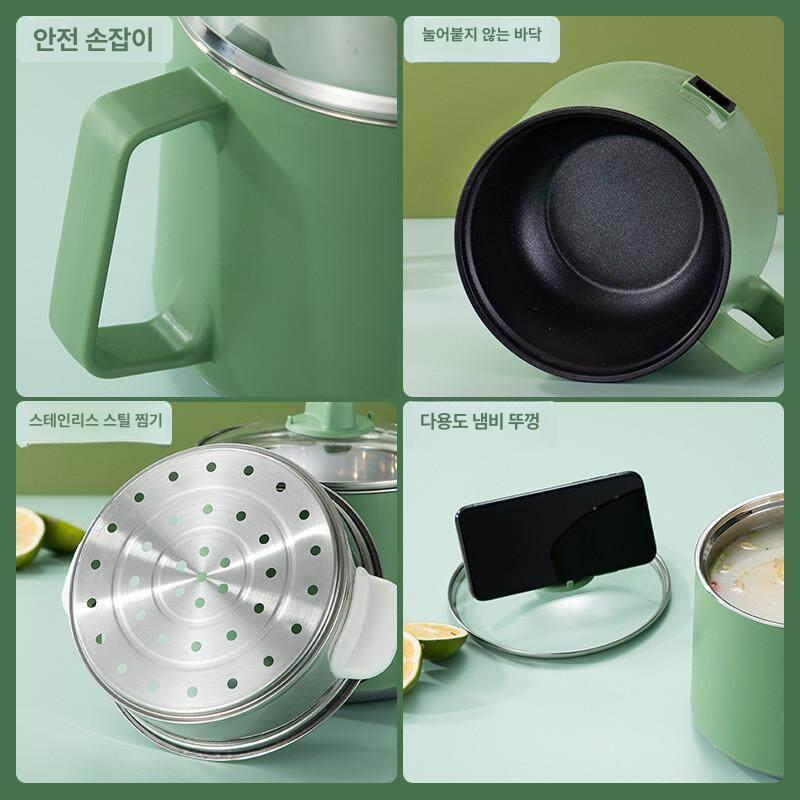 일본 라면 포트기 자동 해외여행 녹색 1.8l 주방 멀티쿠커 기계 스테인리스 끓여주는 - 상세 이미지 4