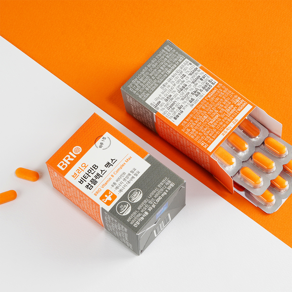 브리오 비타민B 컴플렉스 맥스 고함량 고농축 B군 B12 100 영양제 30정, 1개 이미지 4