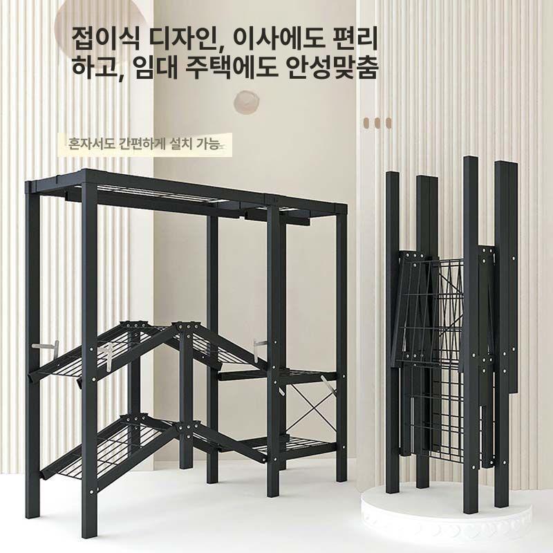 대형 조립식 옷장 접이식 수납장 휴게실 기숙사 이동식 행거 이불장 - 상세 이미지 2