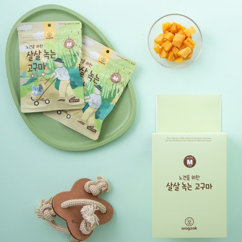 와그작 노견을 위한 살살 녹는 고구마 M, 50g, 12개 - 상세 이미지 2