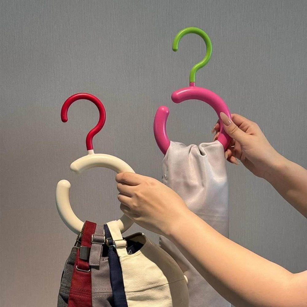 원형 스카프걸이 모자 가방 머플러 수건 넥타이걸이 링 고리 다용도 논슬립 화이트 3개 - 상세 이미지 2