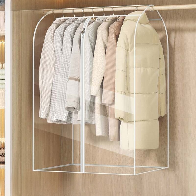 옷 커버 투명 먼지 방지 옷걸이형 옷장 먼지방지 옷보관 덮개 방진 60x50x90cm 3개 - 상세 이미지 2