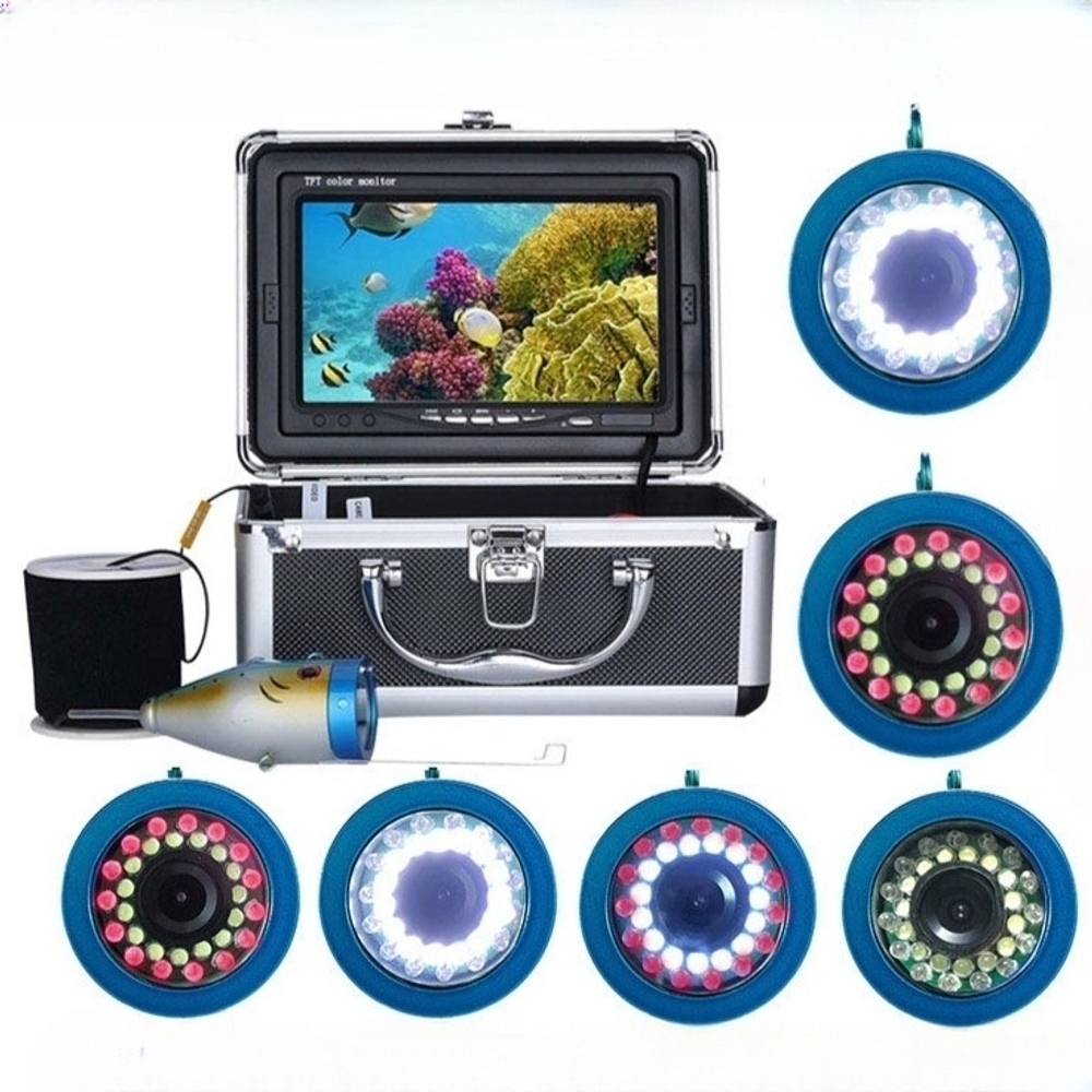 9인치 화면 어군탐지기 고화질 컬러 LCD 수중카메라 LED 30개 9인치 15미터 기본 - 상세 이미지 3