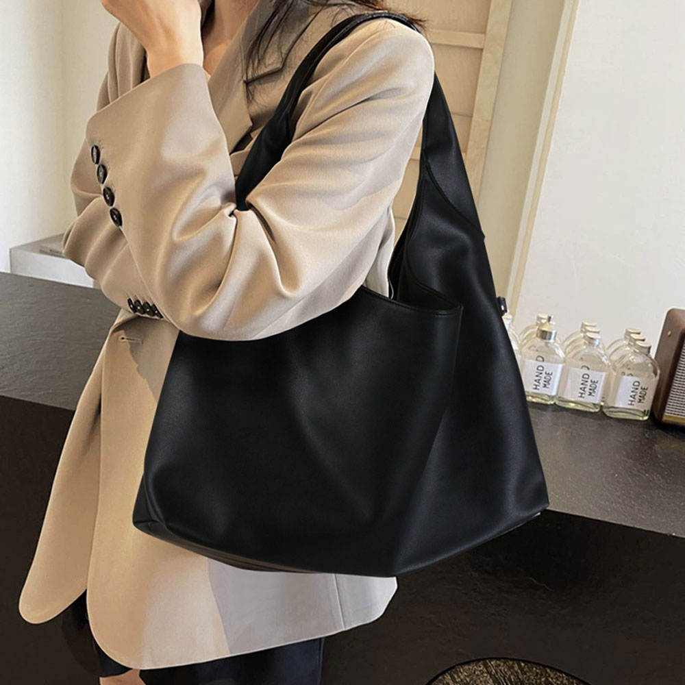 가벼운 빅숄더백 여행 데일리 호보백 보부상 가방 심플한 대형 큰 숄더가방 - 상품 이미지