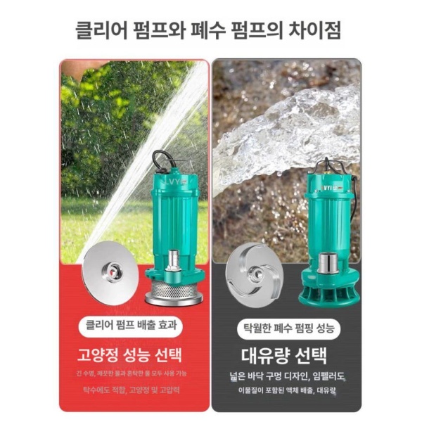 최강 농업용 심정 양수기 수중 부식 하수 관정 가압 모터 강력 370W 1인치 5m 오리지널 강력 370W 1인치 5m 오리지널 - 상세 이미지 4