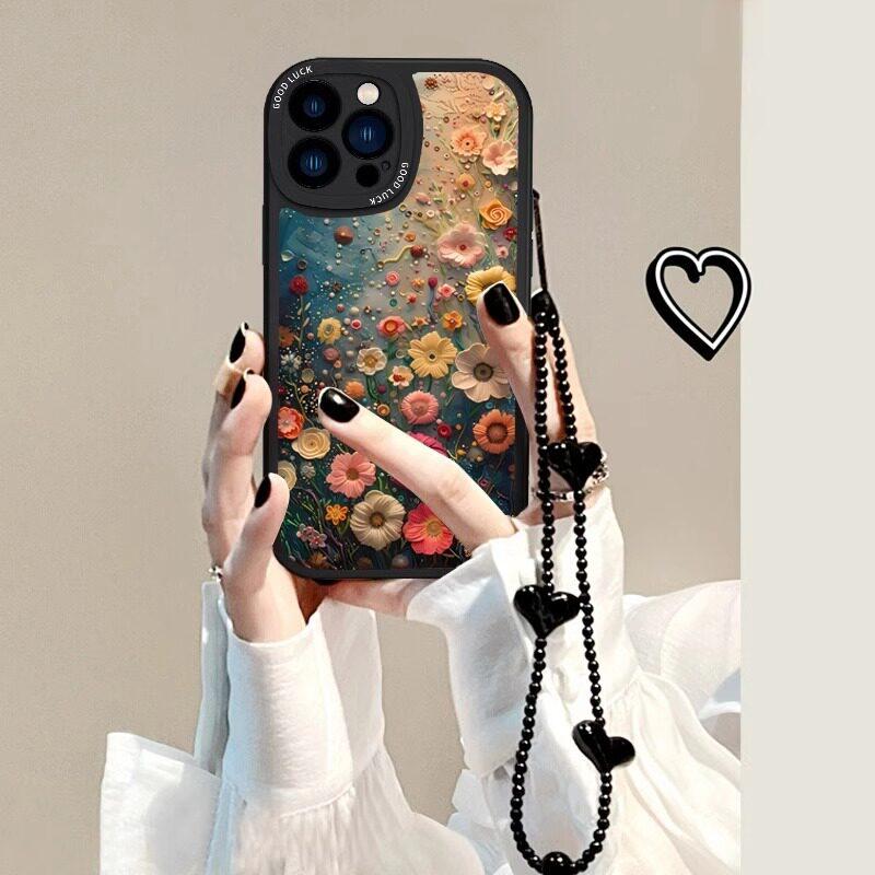 아이폰17프로맥스 보호 꽃밭 플라워케이스 다크 나이트 그린 iPhone 17 Pro Max - 상세 이미지 2