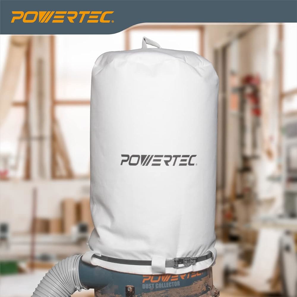 POWERTEC 70333 집진기 가방, 21인치 x 31인치, 1 마이크론 필터, JET, 그리즐리, 샵 폭스, 웬, 하버 프레이트, DC-1512용 - 상세 이미지 3