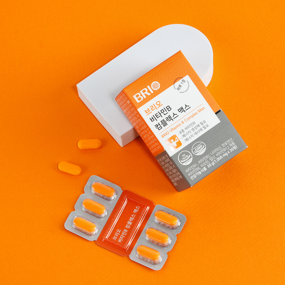 브리오 비타민B 컴플렉스 맥스 고함량 고농축 B군 B12 100 영양제 30정, 1개 이미지 3
