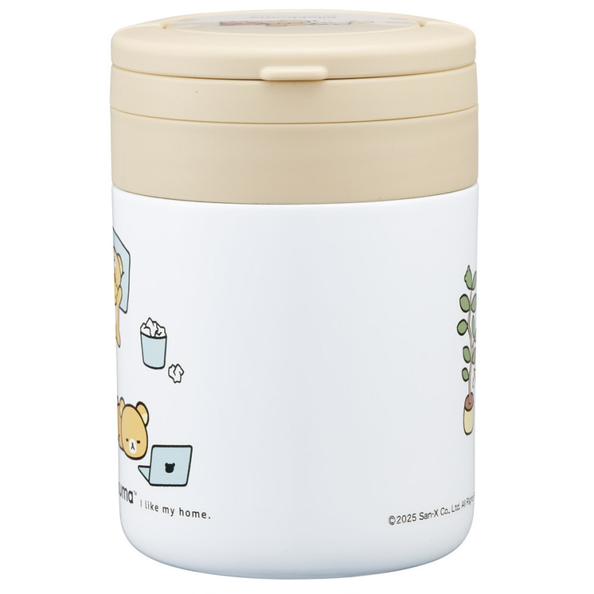 스케이터 리락쿠마 캐릭터 항균 접이식 핸들 보온 보냉 델리카포트 스프통 300ml LJFO3AG - 하카타몰