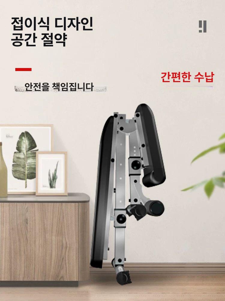 의자 덤벨 가정용 벤치 홈트 접이식 숄더 아령 프레스 모델 복근 조절 - 상세 이미지 5