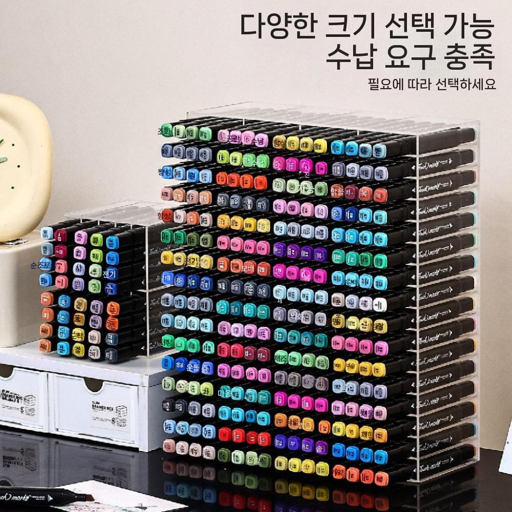 아크릴 펜 정리대 보관함 진열 문구 진열대 볼펜 피라미드 투명 샤프 - 상세 이미지 2