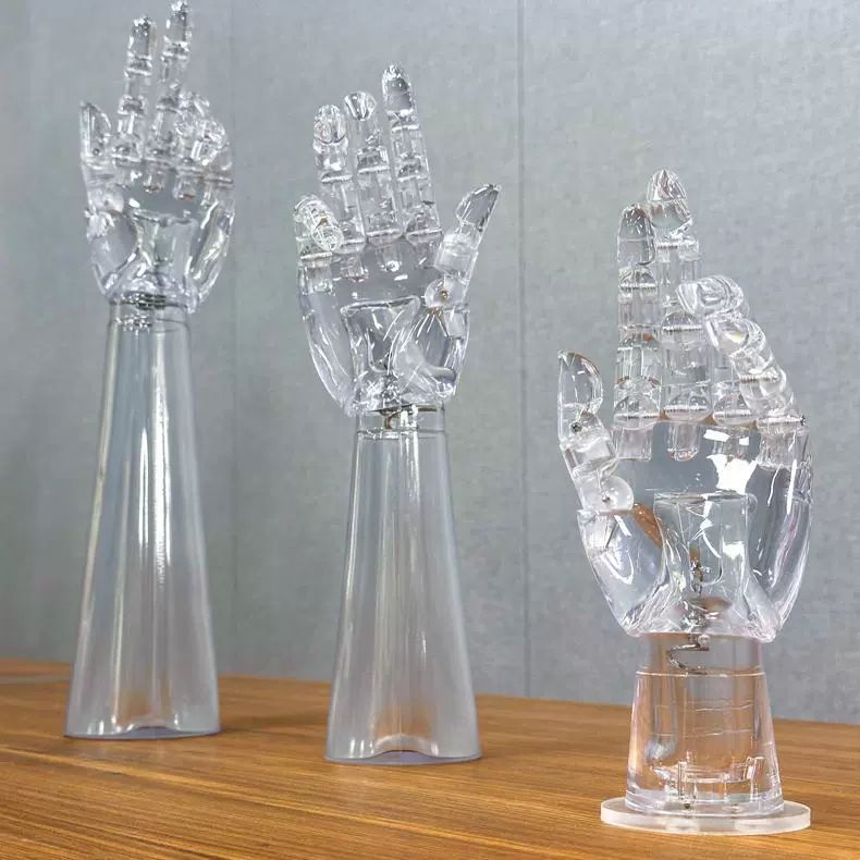 손마네킹 투명 촬영 손모양 모델 전시 손 관절 왼손 팔 마네킹팔 스크럽 오른손 - 상세 이미지 5