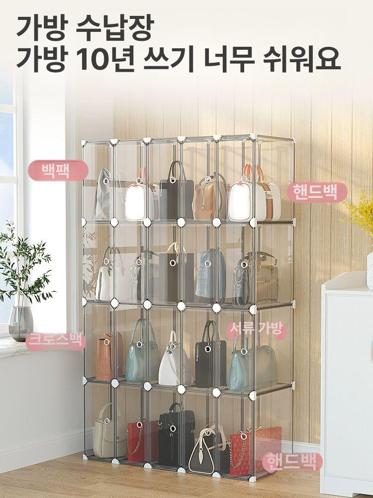 투명 가방 쇼케이스 정리함 틈새 보관 수납장 핸드백 3열 3단 - 상세 이미지 2