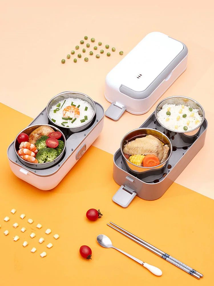 스팀가열도시락 전기 보온 밥통 학생 도시락통 직장인 스텐 런치박스 단층 - 상세 이미지 2