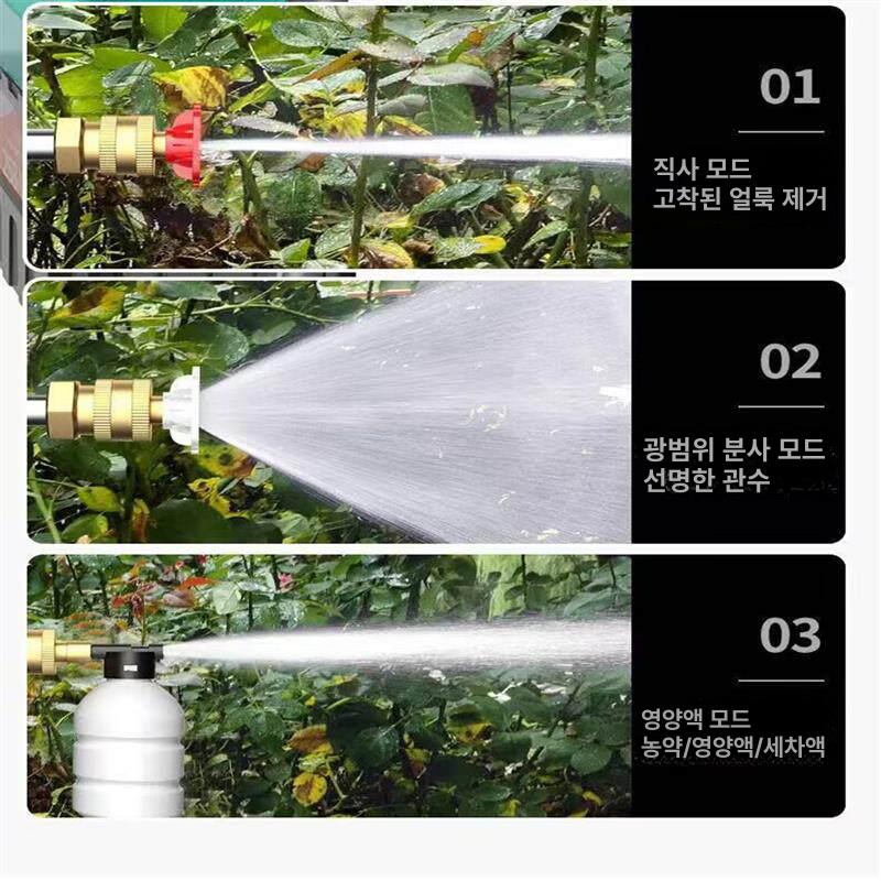 무선 고압세척기 충전식 세차용 워터건 차량 본체 자동차 전동 청소 세척기 청소기 분사기 - 상세 이미지 2