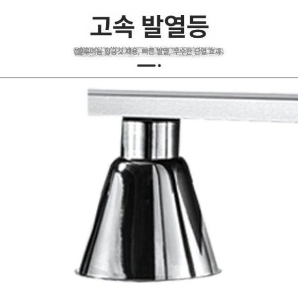 프리미엄 핫도그 워머기 튀김 업소용 보온기 매장용 보온 워머 포 헤드 스틸 해머드램프갓 싱글 헤드 풀 골드 - 상세 이미지 4
