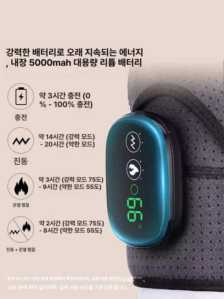 온열 어깨 마사지기 안마기 통증 진동 기계 목 휴대용 의자형 롤링 - 상세 이미지 4