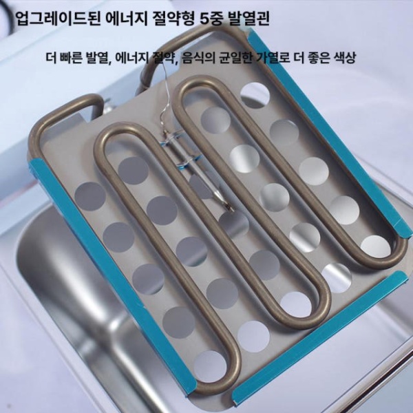 프리미엄 업소용 가정용 노점상용 전기 오뎅기 어묵탕기계 뚜껑 포함 두꺼운 단일 탱크 12칸 뚜껑 칸막이 없음 표준 단일 탱크 9칸 - 상세 이미지 2