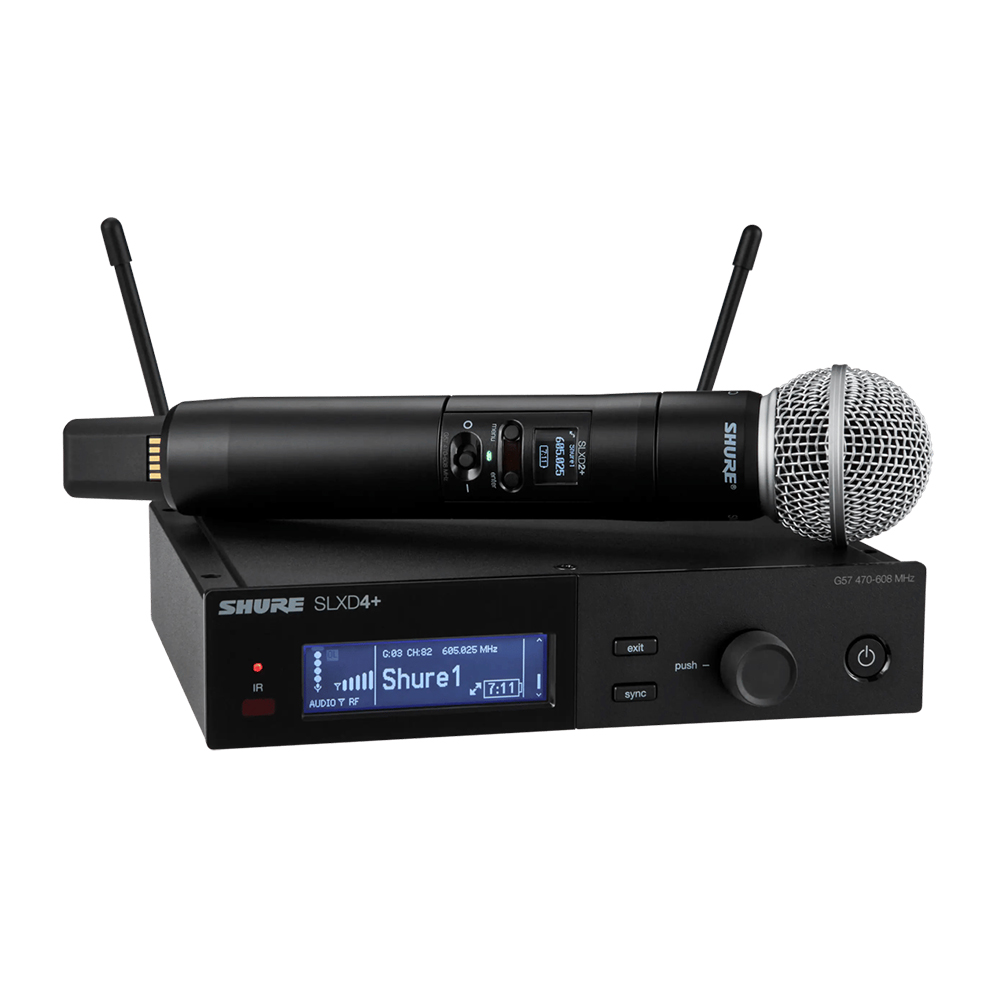 SHURE SLXD24+/SM58 슈어 1채널 무선 핸드 마이크 세트 SLXD24+/58 - 상세 이미지 2
