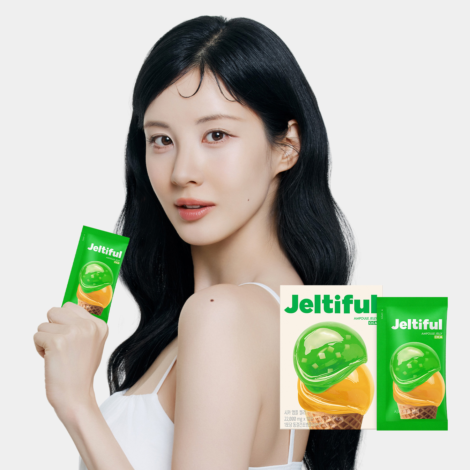 푸드올로지 젤티풀 고농축 시카 앰플 젤리 피부 수분 케어 - 상품 이미지