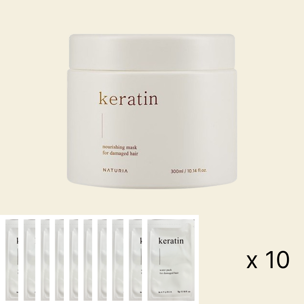 극손상헤어팩 나투리아 케라틴 너리싱 마스크 300ml+워터팩 50g 제품 이미지