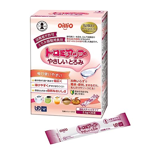 닛신 오일리오 토로미업 2.5g x 25개 부드러운 점도 점도 조절제 간병 덩어리지지 않음 개별 포장