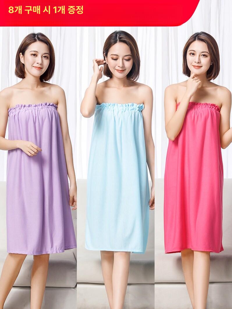 에스테틱 피부관리실 가운 피부샵 타올 극세사 스커트 흡수 타월 스타일 - 그레이 풀오버 스타일 - 상세 이미지 2