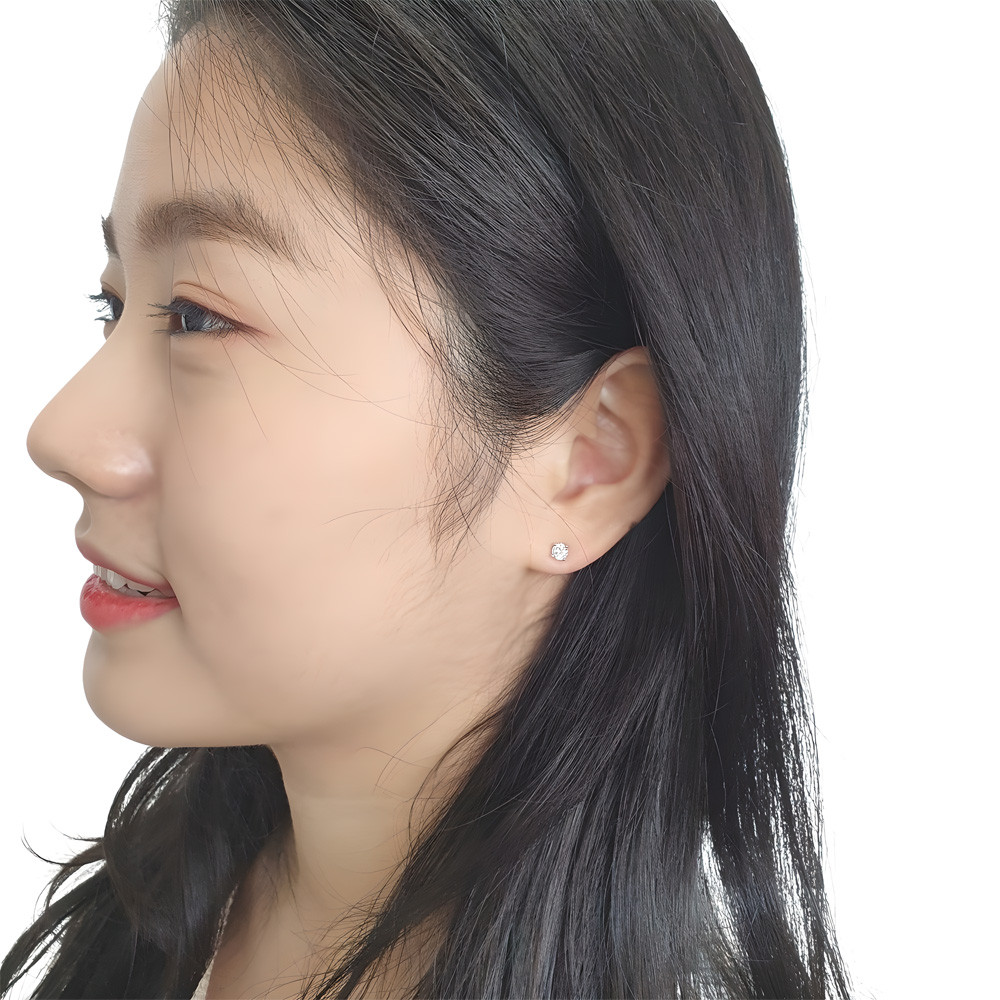 야랑쥬얼리 나비 큐빅 드롭 귀걸이 - 상세 이미지 2