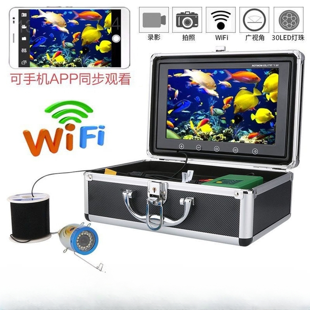 9인치 화면 어군탐지기 고화질 컬러 LCD 수중카메라 LED 30개 9인치 15미터 기본 - 상세 이미지 5