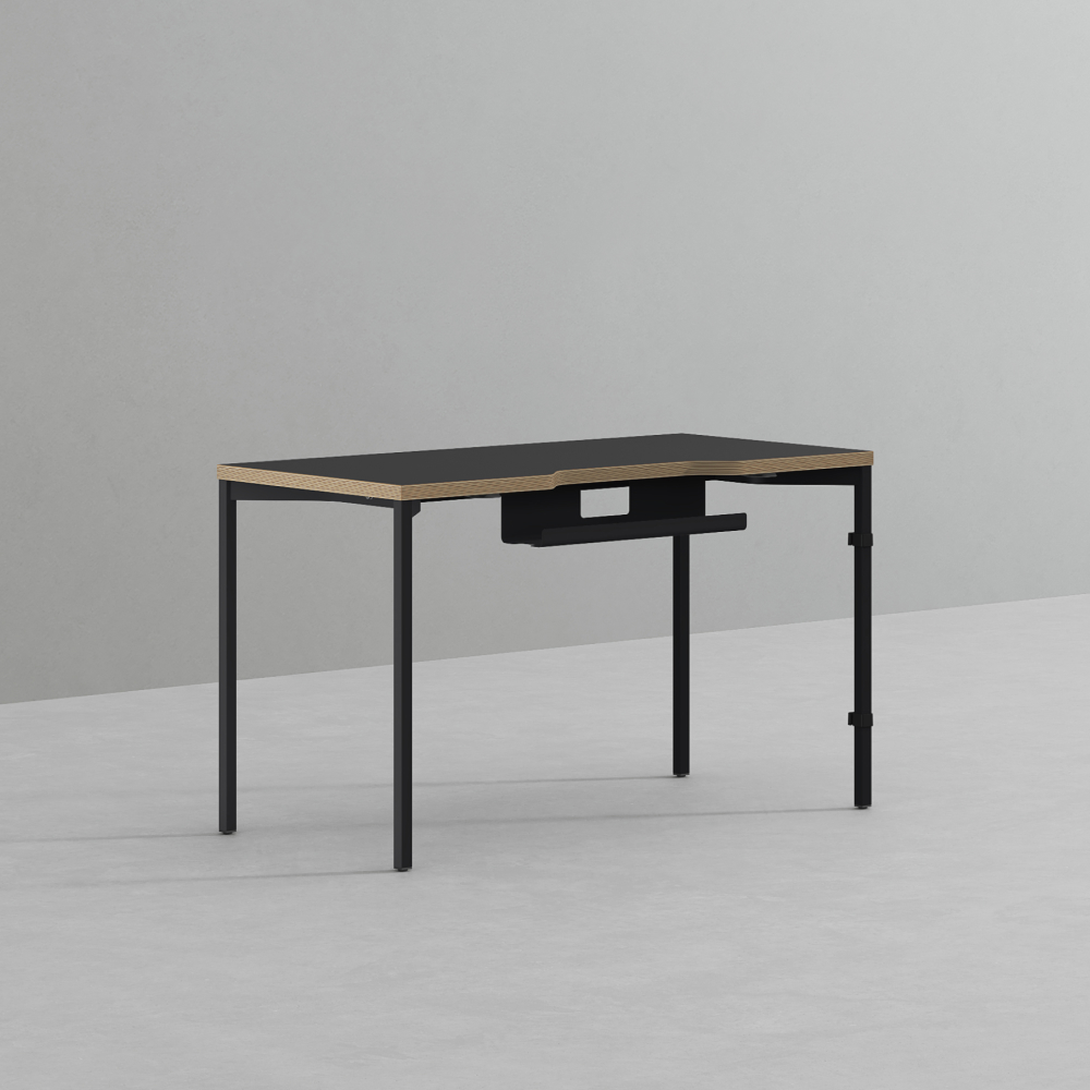 데스커 컴퓨터 책상 2.0 1200x600mm, 빈티지블랙 - 상품 이미지